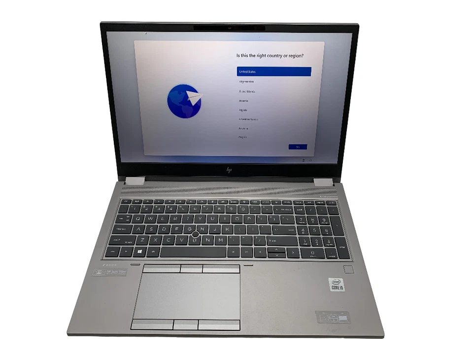 HP ZBook Fury 15 G7 i9-10885H 2,4 GHz 64 GB 1 TB NVMe Quadro T2000 Win11 Foto 1 de 4