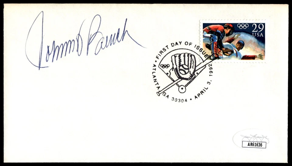 Johnny Bench Signed 1st Day Cover JSA w/COA Cachet HOF C. Reds MLB 1976 WS MVP! - Image 1 of 3