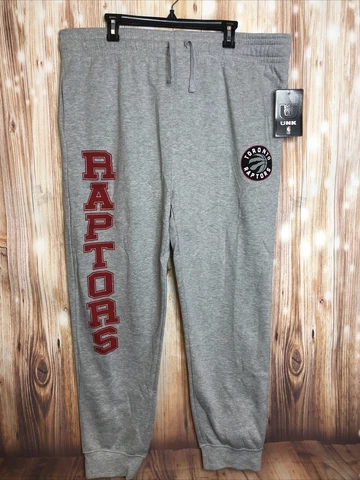 NBA UNK Toronto Raptors Men's Jogger Sweat Pant Sz XXL Heather Grey Cover