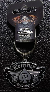MOTORHEAD - OFFICIAL KEYCHAIN LEMMY 70 KILMISTER METAL KEY RING - Picture 1 of 2