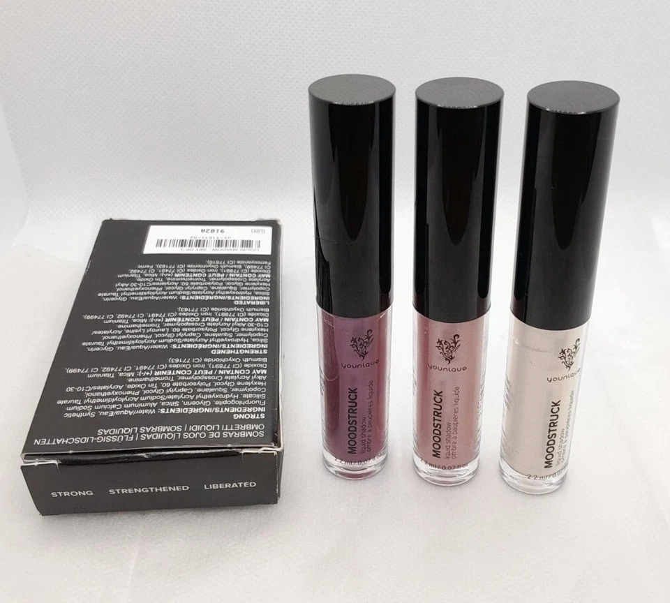 Original Younique Moodstruck Liquid Shadows Eye Shadow Set Of 3x 2.2ml - Image 1 of 1