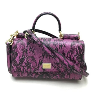DOLCE & GABBANA D&G Shoulder Bag Lace Pattern - Picture 1 of 12