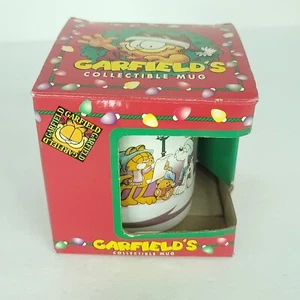 Garfield Good Carols Lately Coffee Mug Christmas Singing Vintage 1996 Paws  NEW - Picture 1 of 5