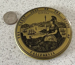 The Great Seal Of The State Of California 3.5 Inch Pinback Button #BB822 - Picture 1 of 2