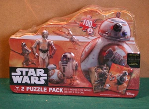 Star Wars 2 Pack Puzzles in Collectors Tin Disney / Hasbro Sealed - Picture 1 of 1