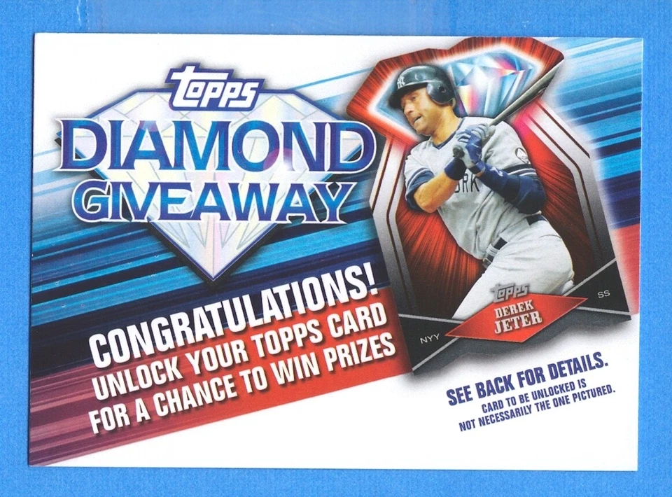 2011 Topps Diamond Giveaway #TDG7 Derek Jeter Yankees - Image 1 of 1