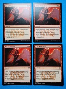 4x Act of Treason Masters 25 2018 Mtg Magic Card Sorcery Red Mountain 118 - Picture 1 of 4