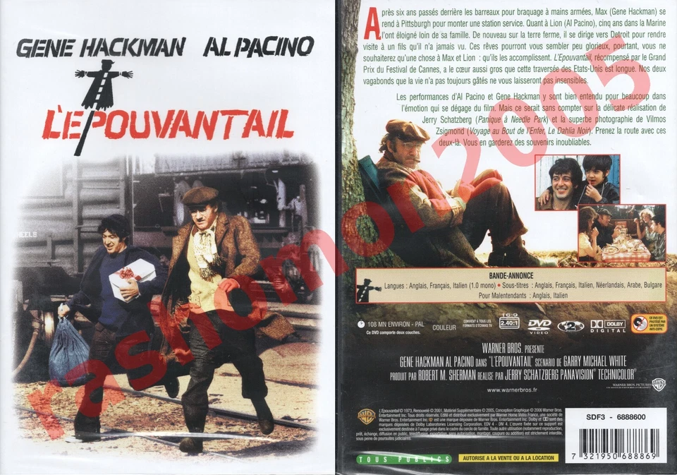 DVD SCARECROW L'EPOUVANTAIL Gene Hackman Al Pacino Richard Lynch Region 2 NEW - Image 1 of 1