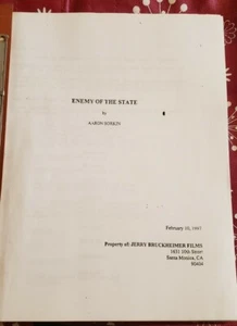 Staatsfeind authentisches Jerry Bruckheimer Filmdrehbuch - Top Zustand! - Bild 1 von 5