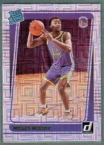 Donruss Moses Moody 2021-22 clasificación Rookie Choice Warriors SP - Imagen 1 de 2