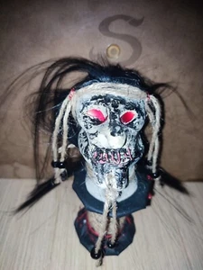 Head reduction Tsantsa, tzantza Shuar Head Demon ☆ Cabeza reducida Shuar - Imagen 1 de 3