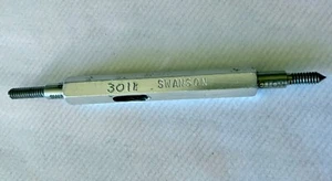SWANSON 4-40 UNC-3B THREAD PLUG GAGE GO .0958 / NO GO .0982 - Picture 1 of 2