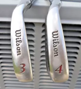 Wilson Deep Red Iron Set (3 &4) Regular Flex FatShaft LH Good Grips ~ 38.5+39” - Picture 1 of 13