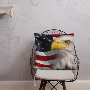 American Flag Patriotic Pillow - Picture 1 of 14