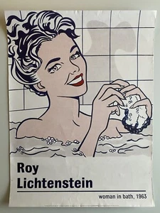 Vintage Roy Lichtenstein ‘Woman In Bath, 1963’ Poster 80cm x 60cm c1990s - Bild 1 von 7