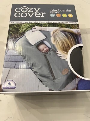Acogedora cubierta portabebés cubierta protege a los bebés de los elementos exteriores • Gris Foto 1 de 4