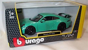 Porsche 911 GT3 green 1:24 Scale Diecast burago New in Box 21104 - Picture 1 of 1