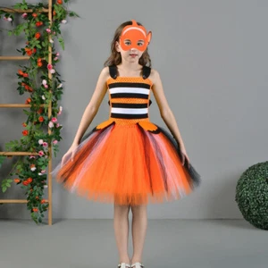 Costume cosplay Dolly Nemo 2025 bambina Halloween festa fantasia tutù vestito maschera - Foto 1 di 17