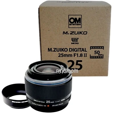 New OM SYSTEM M.Zuiko Digital 25mm F1.8 II Lens Micro Four Thirds Mount - Image 1 of 4