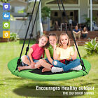 40'' Kids Outdoor Playground Hanging Rope Nest web Tree Swing seat set Yard Toys
