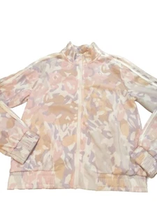 New Adidas Girls Full Zip Track Jacket Pockets Reg Fit Sz 14 LARGE Pink/Purple  - Picture 1 of 6