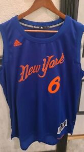 NBA Adidas 2016 Christmas Day New York Knicks Kristaps Porzingis Jersey 6 Men L
