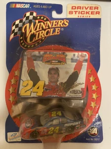 Jeff Gordon NASCAR 2001 Champion Driver Sticker 1/64 Car #24 Winners Circle New - Picture 1 of 2