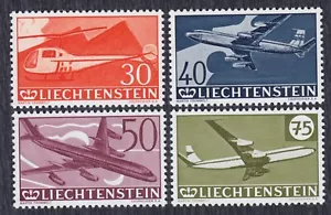 Liechtenstein 1960 Airmail stamps, Michel 391-394, MNH perfect gum (2 scans) - Picture 1 of 2