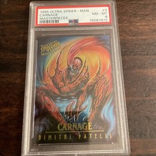 1995 Fleer Ultra Spider-Man Masterpieces Carnage Insert #3 Psa 8