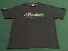 Indian Motorcycle Black W/ White Logo T-Shirt Size XL Ships Out Fast!