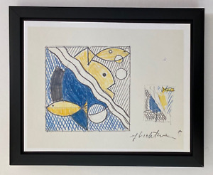 Roy Lichtenstein | Vintage 1970 Signed | Mounted & Framed Offset Lithograph |