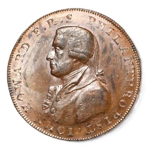 1795 Great Britain Hampshire PORTSMOUTH Philanthropist Conder Token 1.2P D&H-57a - Picture 1 of 2