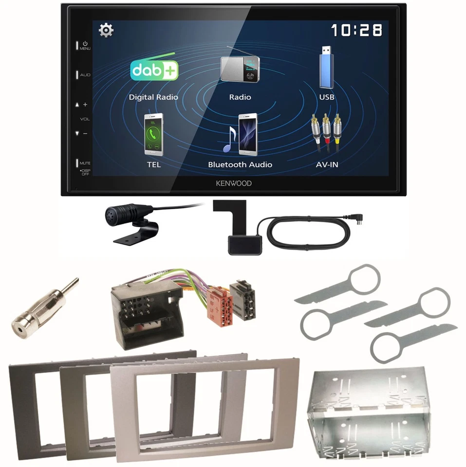 Kenwood DMX129DAB DAB+ Bluetooth Einbauset für Ford Focus C-Max Fiesta Transit - Bild 1 von 1