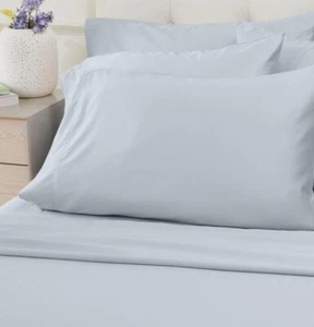 Concierge Collection Rayon Bamboo 6-piece Sheet Set Cool Xtra Gray KING SIZE - Picture 1 of 10