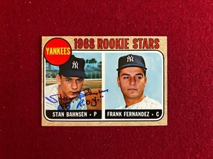 1968, Stan Bahnsen, "Autographed" (JSA) "Topps" Rookie Card (NY Yankees) - Picture 1 of 2