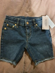 Juicy Couture Girls Denim Blue Bermuda Size 4, 5 - Picture 1 of 8