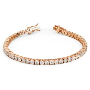 Preisvorschlag! 5,00 ct D-E/VVS rundes im Labor gezüchtetes Diamant Tennisarmband - Roségold - Bild 1 von 11