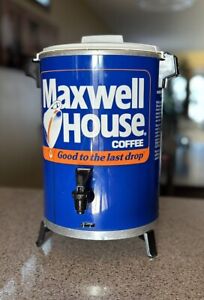 Vintage Maxwell House Coffee Pot Maker 30 Cup Metal Percolator West Bend