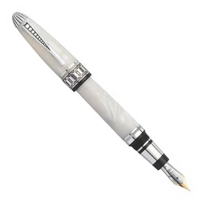 Marlen Opera Fountain Pen #Numbered Edition #Silver #Celluloid - Picture 1 of 5