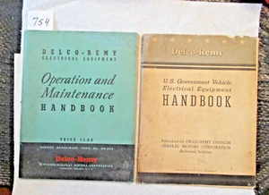 TWO DELCO REMY HANDBOOKS. DATED 1942 AND 1943. PAPERBACK BOOKS. - Picture 1 of 5