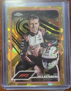 Nico Hulkenberg 2024 Topps Sapphire Formula 1 F1 Gold Refractor #/50 Portrait - Picture 1 of 1