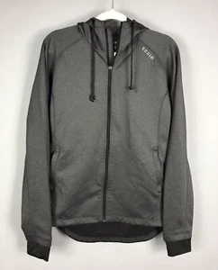 Tesla Performance Full Zip Hoodie Mens M Gray Solid Zip Pockets Casual Active - Picture 1 of 6