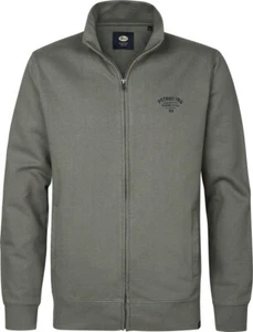 Sudadera para hombre Petrol XXL verde Dark Sage Zip Logo cuello alto chaqueta casual - Imagen 1 de 2