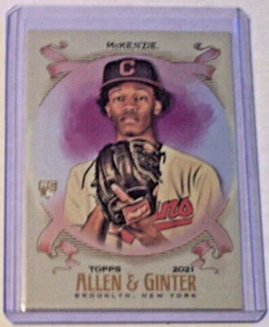 2021 Topps Allen & Ginter Silver Rookie Card Triston McKenzie #283 Indians - Picture 1 of 1