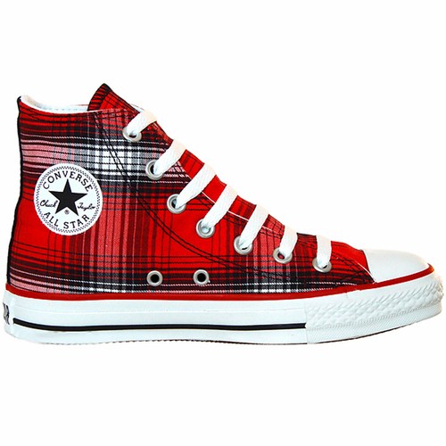 Converse Eu 37 5 UK 5 Chucks Rosso a Scacchi Edizione Limitata Taylor All Star