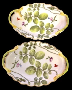 2x ROYAL WORCESTER Bone China THE BLIND EARL c1770 England 6.25" Antique *READ* - Picture 1 of 13