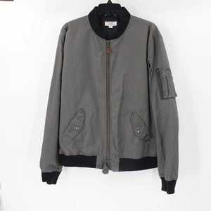 Wallace & Barnes Bomber Jacket Mens XL MA-1 Full Zip Nylon Cotton Pockets flight - Picture 1 of 11