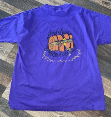 Vintage 1992 Camp T-Shirt Single Stitch Treasure Mountain size XL Purple - Image 1 of 4