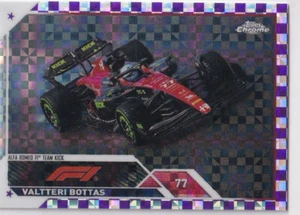 Topps 2023 Chrome Formula 1 Nr. 39 Valtteri Bottas Purple Checker 7/199 - Bild 1 von 2