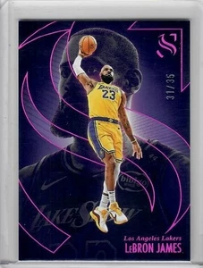 LEBRON JAMES 2024-25 PANINI SILHOUETTE BASKETBALL PINK LAKERS /35 SSP - Picture 1 of 2